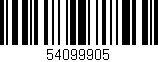 Código de barras (EAN, GTIN, SKU, ISBN): '54099905'