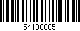 Código de barras (EAN, GTIN, SKU, ISBN): '54100005'