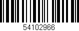 Código de barras (EAN, GTIN, SKU, ISBN): '54102966'