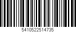 Código de barras (EAN, GTIN, SKU, ISBN): '5410522514735'