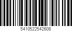 Código de barras (EAN, GTIN, SKU, ISBN): '5410522542608'
