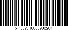 Código de barras (EAN, GTIN, SKU, ISBN): '54106931005532002931'