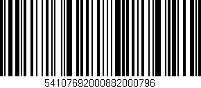 Código de barras (EAN, GTIN, SKU, ISBN): '54107692000882000796'