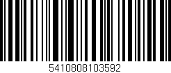 Código de barras (EAN, GTIN, SKU, ISBN): '5410808103592'