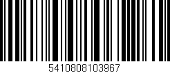 Código de barras (EAN, GTIN, SKU, ISBN): '5410808103967'