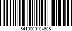 Código de barras (EAN, GTIN, SKU, ISBN): '5410808104605'