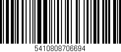 Código de barras (EAN, GTIN, SKU, ISBN): '5410808706694'