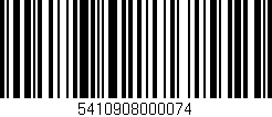 Código de barras (EAN, GTIN, SKU, ISBN): '5410908000074'