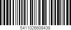 Código de barras (EAN, GTIN, SKU, ISBN): '5411026609439'