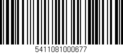 Código de barras (EAN, GTIN, SKU, ISBN): '5411081000677'