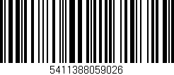 Código de barras (EAN, GTIN, SKU, ISBN): '5411388059026'