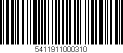 Código de barras (EAN, GTIN, SKU, ISBN): '5411911000310'