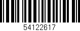 Código de barras (EAN, GTIN, SKU, ISBN): '54122617'