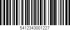Código de barras (EAN, GTIN, SKU, ISBN): '5412343001227'