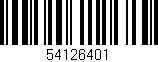Código de barras (EAN, GTIN, SKU, ISBN): '54126401'
