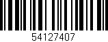 Código de barras (EAN, GTIN, SKU, ISBN): '54127407'