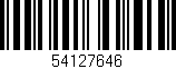 Código de barras (EAN, GTIN, SKU, ISBN): '54127646'