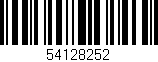 Código de barras (EAN, GTIN, SKU, ISBN): '54128252'