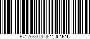 Código de barras (EAN, GTIN, SKU, ISBN): '54128580000812001610'