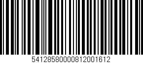 Código de barras (EAN, GTIN, SKU, ISBN): '54128580000812001612'