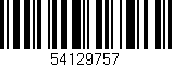 Código de barras (EAN, GTIN, SKU, ISBN): '54129757'