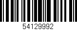 Código de barras (EAN, GTIN, SKU, ISBN): '54129992'