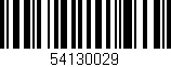 Código de barras (EAN, GTIN, SKU, ISBN): '54130029'