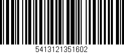 Código de barras (EAN, GTIN, SKU, ISBN): '5413121351602'