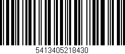 Código de barras (EAN, GTIN, SKU, ISBN): '5413405218430'