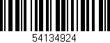 Código de barras (EAN, GTIN, SKU, ISBN): '54134924'