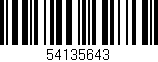 Código de barras (EAN, GTIN, SKU, ISBN): '54135643'