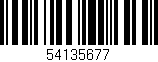 Código de barras (EAN, GTIN, SKU, ISBN): '54135677'