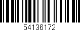 Código de barras (EAN, GTIN, SKU, ISBN): '54136172'