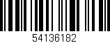 Código de barras (EAN, GTIN, SKU, ISBN): '54136182'
