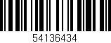 Código de barras (EAN, GTIN, SKU, ISBN): '54136434'
