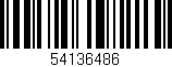 Código de barras (EAN, GTIN, SKU, ISBN): '54136486'