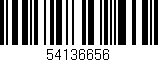 Código de barras (EAN, GTIN, SKU, ISBN): '54136656'