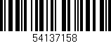 Código de barras (EAN, GTIN, SKU, ISBN): '54137158'