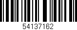 Código de barras (EAN, GTIN, SKU, ISBN): '54137162'