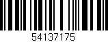 Código de barras (EAN, GTIN, SKU, ISBN): '54137175'