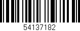 Código de barras (EAN, GTIN, SKU, ISBN): '54137182'