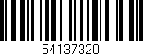Código de barras (EAN, GTIN, SKU, ISBN): '54137320'