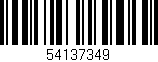 Código de barras (EAN, GTIN, SKU, ISBN): '54137349'