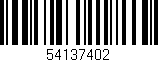 Código de barras (EAN, GTIN, SKU, ISBN): '54137402'