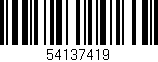Código de barras (EAN, GTIN, SKU, ISBN): '54137419'