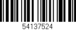 Código de barras (EAN, GTIN, SKU, ISBN): '54137524'