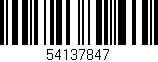 Código de barras (EAN, GTIN, SKU, ISBN): '54137847'