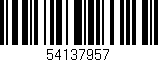 Código de barras (EAN, GTIN, SKU, ISBN): '54137957'