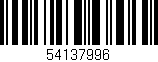 Código de barras (EAN, GTIN, SKU, ISBN): '54137996'