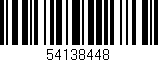 Código de barras (EAN, GTIN, SKU, ISBN): '54138448'